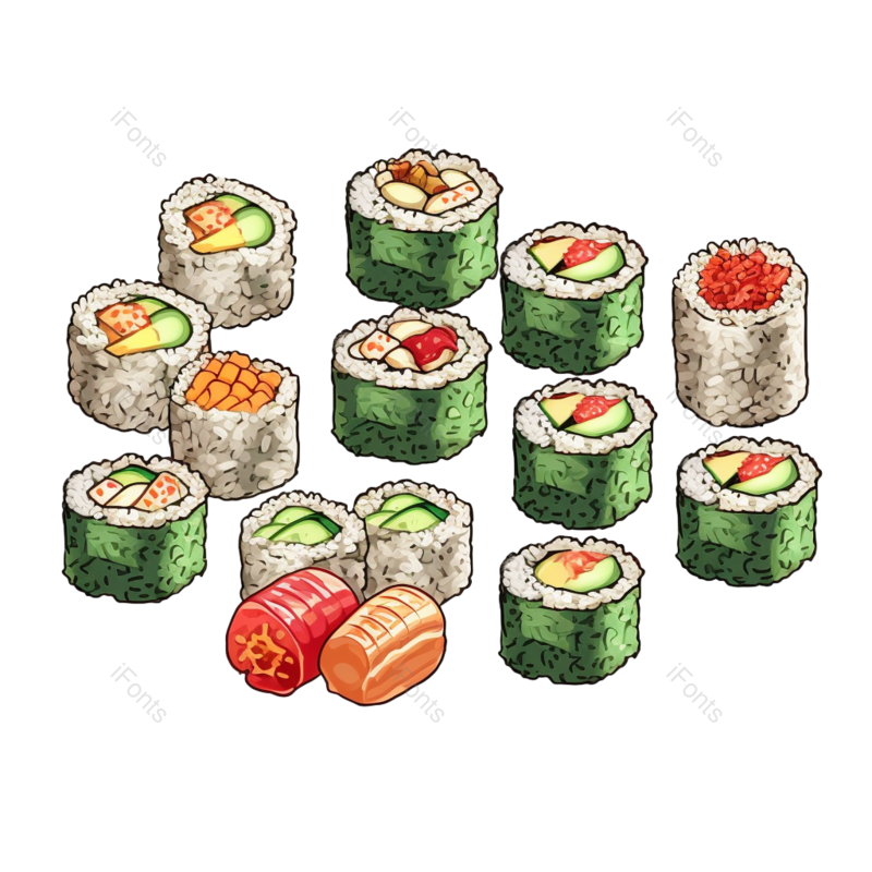 日本美食图片,美食元素,美味PNG,寿司免抠素材